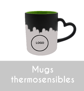 Mugs thermosensibles personnalisables
